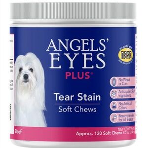 Angels’ Eyes PLUS Tear Stain Soft Chew for Dogs, Beef Flavor 120ct